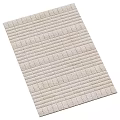Neutral Tone Square Rug with Woven Grid Pattern for Modern Interiors