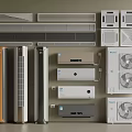 Various Types of Air Conditioners and Fans With Standing Wall Mounted Cabinet Models
