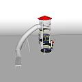 Fun Outdoor Playground Equipment With Red Canopy Slide Climbing Frame And Seats