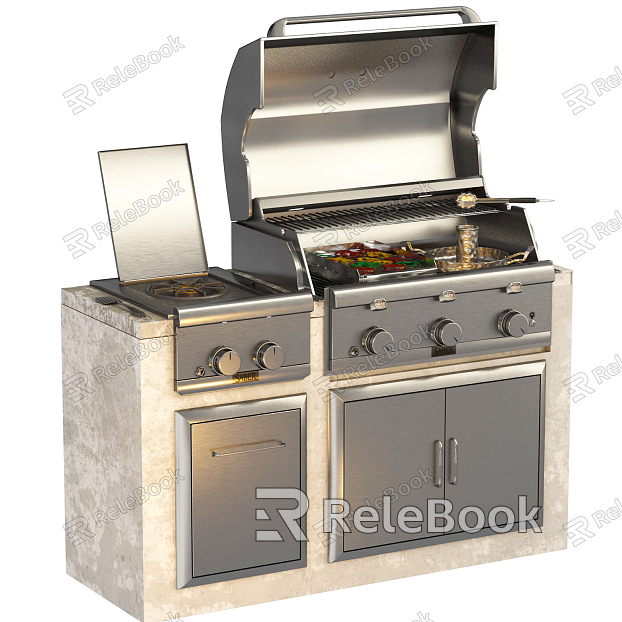 Modern Oven Metal Grill Combination model