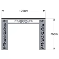 Elegant Dining Table Featuring Black Tabletop And White Carved Table Legs