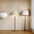 Retro floor lamp 3d model