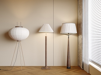 Retro floor lamp 3d model