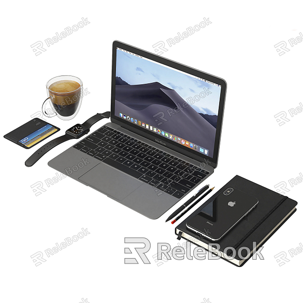 Modern Laptop Apple Laptop Phone Hard Drive Combo model