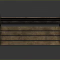 Classic Durable Outdoor Wooden Bench With Metal Frame And Armrests Design