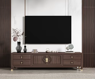 New Chinese TV Cabinet 3d model