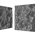 Textured Grey Background Wall Panels With Rough Decorative Surface Design 3d model