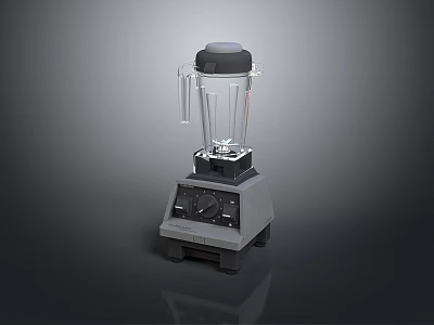 Modern Household Blender For Daily Use With Transparent Jar And Control Panel 3d model