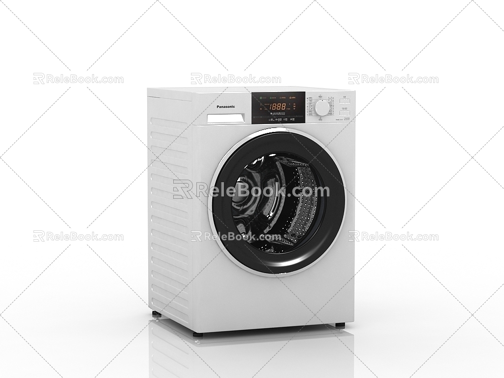 Modern washing machine drum washing machine 3d model