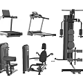 Complete Fitness Equipment Set for Home Gym Including Treadmill Multi functional Trainer and Strength Machines