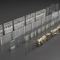 Public Facility Fences With Various Styles Including Stone Built Metal Mesh And Decorative Iron Designs
