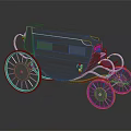 Retro Vintage Car Model Featuring Gray Body Red Accents And Classic Wheels
