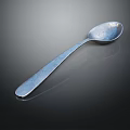 Elegant Silver Spoon With Smooth Handle And Shiny Metallic Finish For Daily Kitchen Use