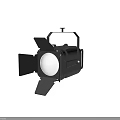 Black Professional Downlights And Spotlights With Metal Brackets And Barn Doors For Stage Lighting