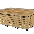 Showcase Shelf Promotion Stack Head Stack Head Supermarket Shelf Scene Stack Promotion Nakajima Promotion Display Rack 3d model