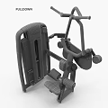 Seated Black Fitness Equipment With Metal Frame And Adjustable Home Gym Settings