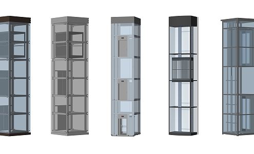 Sightseeing Elevator Modern Elevator 3d model