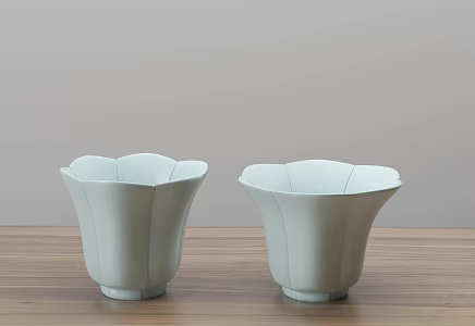 Modern Cup Petal Cup 3d model