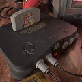 Retro game console handle 3d model