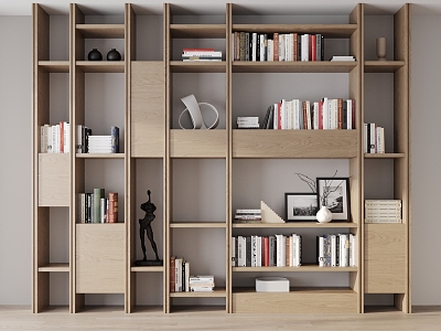 Modern bookcase model