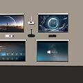 High Quality Projection Monitoring System With Clear Display Screens And Projector Devices