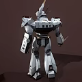 Modern Robot Police Robot 3d model