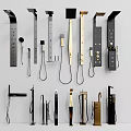 Modern Shower Fixtures With Black Gold Silver Finishes And Contemporary Design