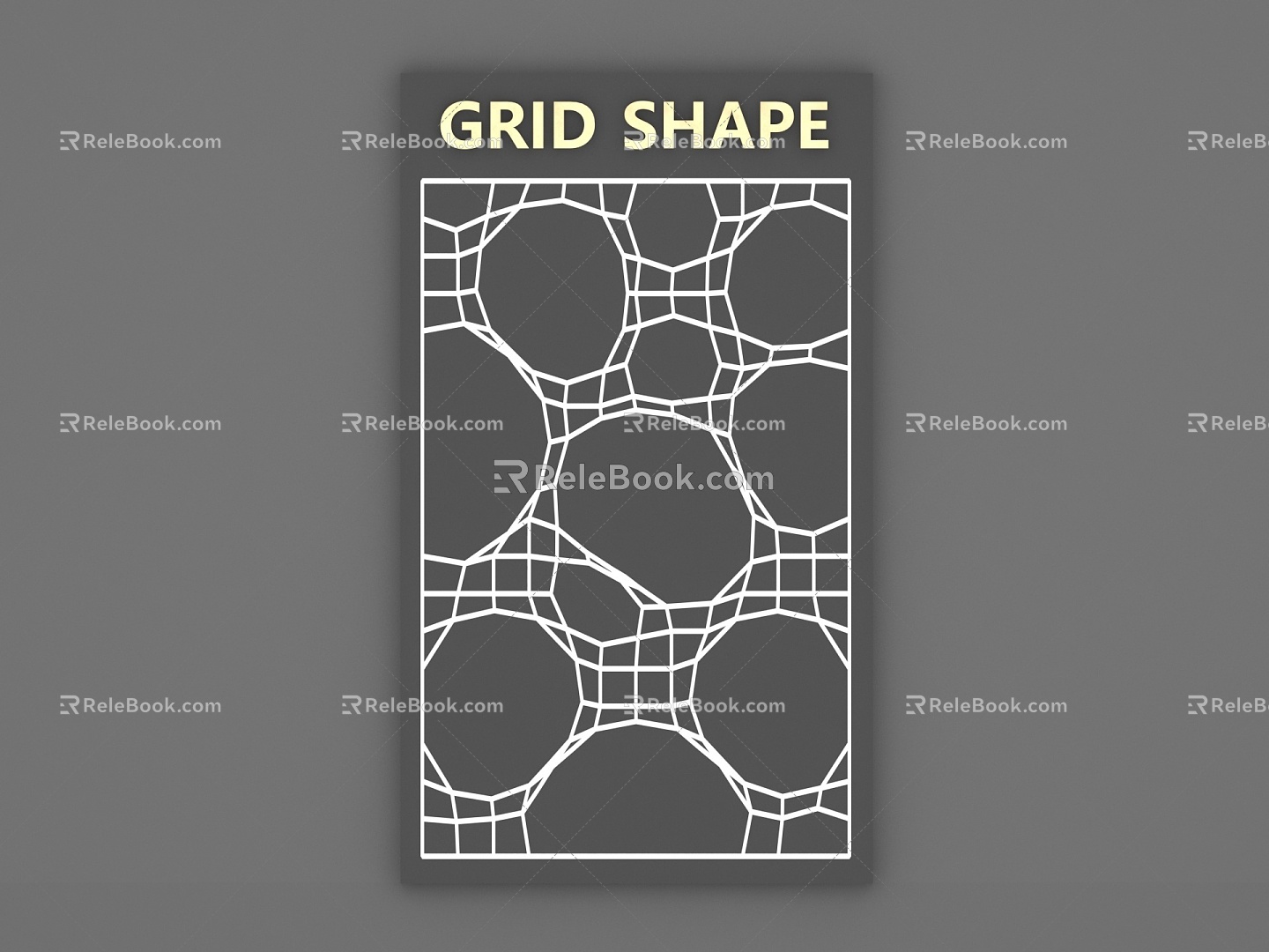 Modern Decorative Line Grid Line 3d model