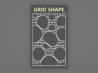 Modern Decorative Line Grid Line 3d model