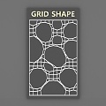 Modern Decorative Line Grid Line 3d model