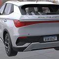 White Electric SUV Featuring Modern Front Design Sleek Body Lines LED Headlights And Light Interior