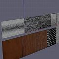 Modern Feature Wall Design With Various Textures Patterns And Materials 3d model