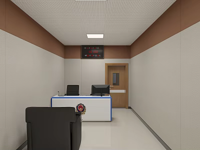 Modern Interrogation Room 3d model