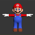 Mario Game Character Toy Figure With Red Hat Blue Overalls White Gloves And Brown Shoes