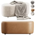 Modern sofa stool 3d model