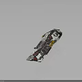 Advanced Cosmic Spaceship With Multicolored Exterior And Futuristic Technological Design