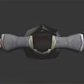 Traditional Costume 3D Model Character With Hat Belt And White Boots On Black Background