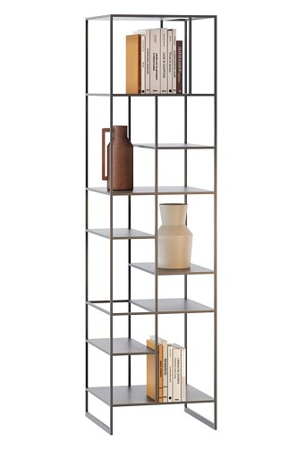 Storage cabinet shelf book 3d model