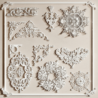 Jianou carved plaster carved 3d model