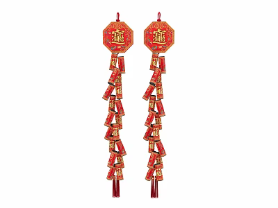 Modern Chandelier Hanging Ornaments 3d model
