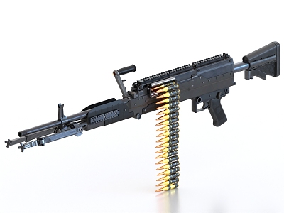 machine gun light machine gun heavy machine gun 3d model