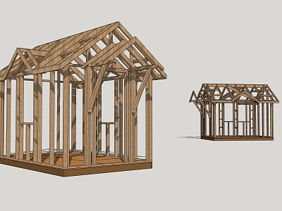 Modern gazebo wooden house gazebo model