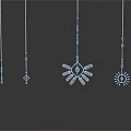 Home Living Decorative Hanging Ornaments With Beaded Chains Geometric Sun Diamond Shapes