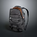 Black Durable Backpack With Multiple Pockets And Adjustable Shoulder Straps For Daily Use