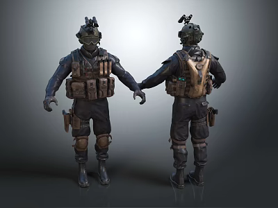 Modern Military Special Forces 3d model