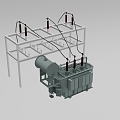 High voltage power distribution equipment Industrial equipment 947 3d model