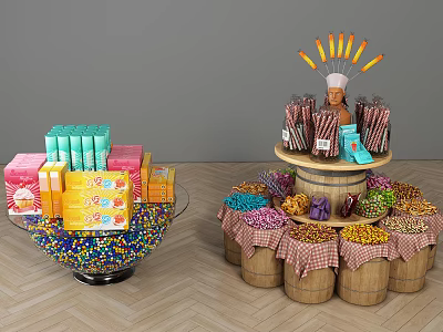 Modern Snacks 3d model