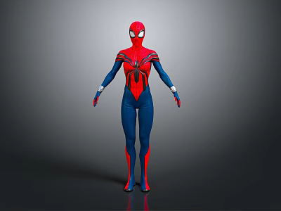 Comics Spider Woman Spider Woman Superhero Female Character Uniform Spider Web Mask Cartoon Handsome Boy Cartoon Boy Anime Boy 3d model