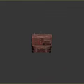 Rusty Red Armored Military Vehicle With Tracked Chassis Heavy Duty Structure And Mechanical Components