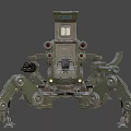 Weapon Four-legged Mecha 3d model
